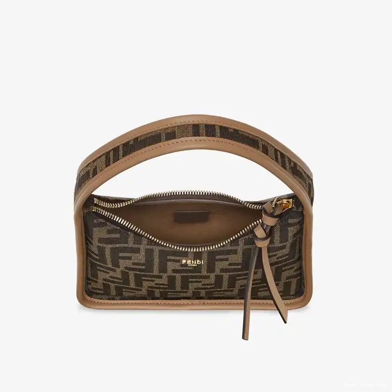 Cheap Brown Fendessence Bag FF Fendi Mini Motif In Fabric 0624